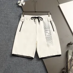 Luxus-Shorts von Fendi im schwarzen Baumwoll-Jacquard-Stil