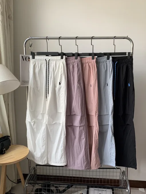 Hochwertiger Ralph Lauren Overall Rosa Baumwolle Bestickt Luxus