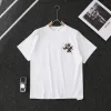 Hochwertige Chrome Hearts Kurzarm-Kollektion mit goldenem Baumwolldruck