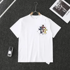 Meistverkaufte Chrome Hearts Kurzarm Gold Baumwolle Print Stil