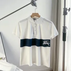Bestseller: Kurzarmhemd aus weißer Baumwolle von Burberry aus der Classic Collection