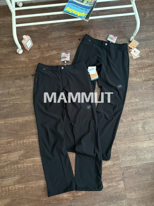 Hochwertige Mammut Hose Schwarz Atmungsaktiv Luxus