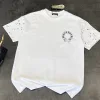 Premium Qualität Chrome Hearts Kurzarm Weiß Baumwolle Gewaschen Luxus