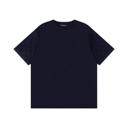 Hochwertiger Louis Vuitton Kurzarm-Baumwoll-Jacquard-Stil