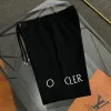 Luxus Moncler Jogginghose Schwarz Strick Bestickt Luxus