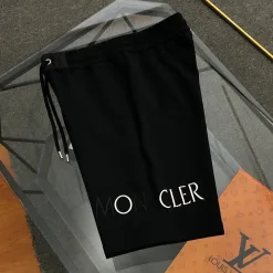 Luxus Moncler Jogginghose Schwarz Strick Bestickt Luxus