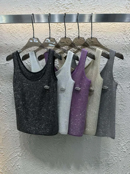 Hochwertige Dior Weste im schwarzen Strickstil