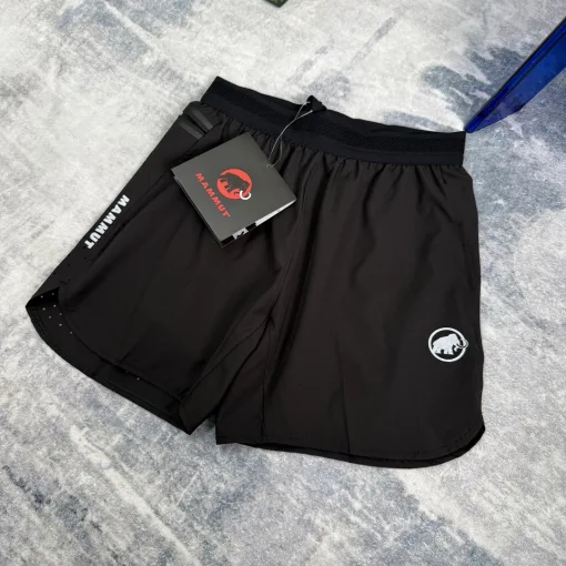 Hochwertige Mammoth Shorts Schwarz Atmungsaktive Kollektion
