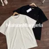 Bestseller Margiela Kurzarm Schwarz Baumwolle Bestickt Stil