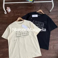 Premium Qualität Margiela Kurzarm Schwarz Baumwolle Distressed Style