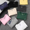 Luxus Ralph Lauren Kurzarm-T-Shirt aus weißer Baumwolle im klassischen Stil