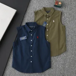 Hochwertiges Langarmshirt von Ralph Lauren in weißer Baumwolle mit Logo-Muster