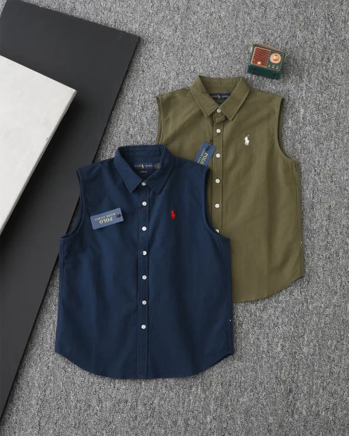 Hochwertiges Langarmshirt von Ralph Lauren in weißer Baumwolle mit Logo-Muster
