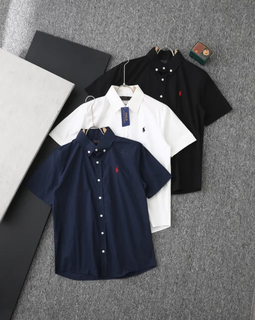 Bestseller Ralph Lauren Kurzarm Weiß Baumwolle Klassisch Luxus