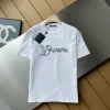 Hochwertige Louis Vuitton Kurzarm-Logo-Kollektion aus schwarzer Baumwolle