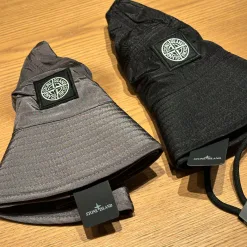 Premium Stone Island Hut Schwarz Atmungsaktive Kollektion