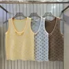 Luxus Louis Vuitton Weste Gelb Strick Jacquard Kollektion