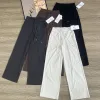 Bestseller Lululemon Straight-Leg-Hose Schwarz Spandex Logo Style