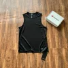 Luxuriöse, ärmellose, schwarze, atmungsaktive Lululemon-Kollektion