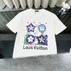 Meistverkaufte Louis Vuitton Kurzarmhemd Schwarz Baumwolle Print Luxus