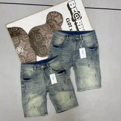 Premium Qualität Thom Browne Shorts Blue Denim Klassischer Stil