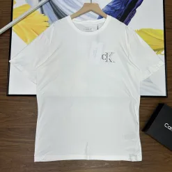 Hochwertige Calvin Klein Kurzarm-Kollektion aus schwarzer Baumwolle in klassischer Kollektion