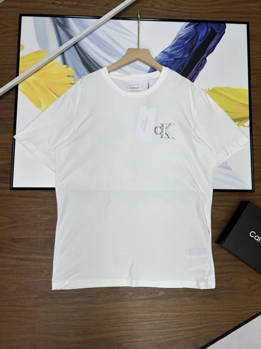 Hochwertige Calvin Klein Kurzarm-Kollektion aus schwarzer Baumwolle in klassischer Kollektion