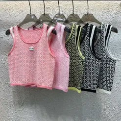 Luxus Chanel Weste Pink Strick Jacquard Stil