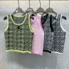 Premium Chanel Weste Gelber Strick Jacquard Stil