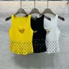 Hochwertige Louis Vuitton Weste Gelb Strick Strass Luxus