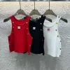 Chanel Weste in Premiumqualität, Rot, Strick, Luxus