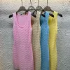 Hochwertige Miu Miu Weste im rosa Jacquard-Strickstil