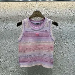 Bestseller Chanel Weste Pink Knit Gradient Kollektion
