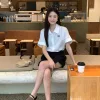 Premium Loewe Hemd Weiß Bestickter Stil