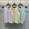 Bestseller Chanel Weste Pink Strick Gestreift Stil