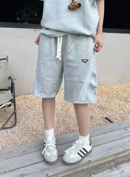 Bestseller Prada Shorts Schwarz Baumwolle Atmungsaktiv Luxus