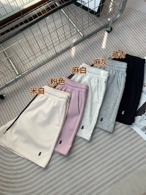 Bestseller Ralph Lauren Shorts Pink Strick Bestickt Luxus