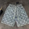Hochwertige Louis Vuitton Shorts Blue Denim Vintage Style