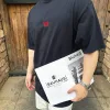 Luxus Balenciaga Kurzarm Rot Baumwolle Klassischer Stil