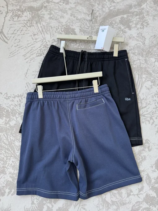 Hochwertige Lacoste Jogginghose aus schwarzer Baumwolle, Casual Collection