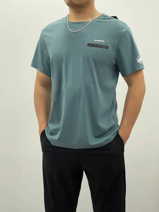 Premium Mammut Kurzarmhemden Black Silk Breathable Kollektion