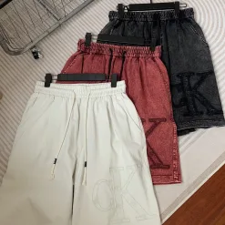 Luxus Calvin Klein Shorts Weißer Strick Gewaschener Luxus