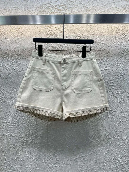 Bestseller Dior Shorts aus Leder im Monogramm-Stil