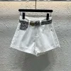 Hochwertige Dior Shorts Weißer Denim Monogramm Luxus