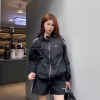 Premium Celine Shorts im schwarzen bestickten Stil
