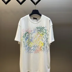 Luxus Louis Vuitton Kurzarm Baumwolle Klassischer Luxus