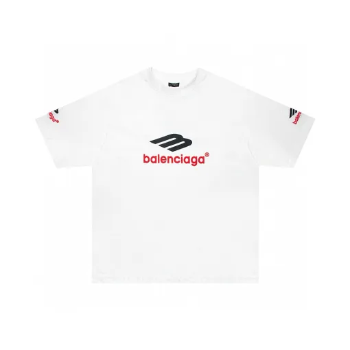 Premium Balenciaga Kurzarm-Logo-Kollektion