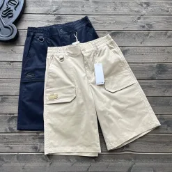 Premium Qualität Lacoste Shorts Navy Baumwolle Casual Luxury