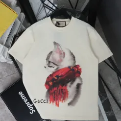 Premium Gucci Kurzarm Beige Print Kollektion