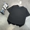 Luxus Dior Kurzarm Schwarz Baumwolle Bestickt Luxus